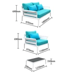 Aluminum Outdoor Lounge Sofa