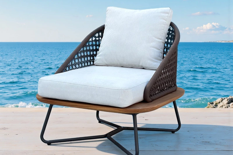 Teak＆Aluminum Sofa