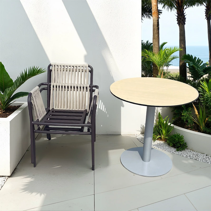 Outdoor Waterproof Stackable Aluminum Alloy Chair