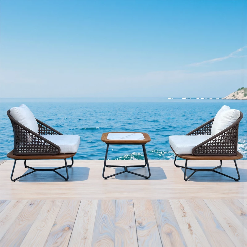 Teak＆Aluminum Sofa