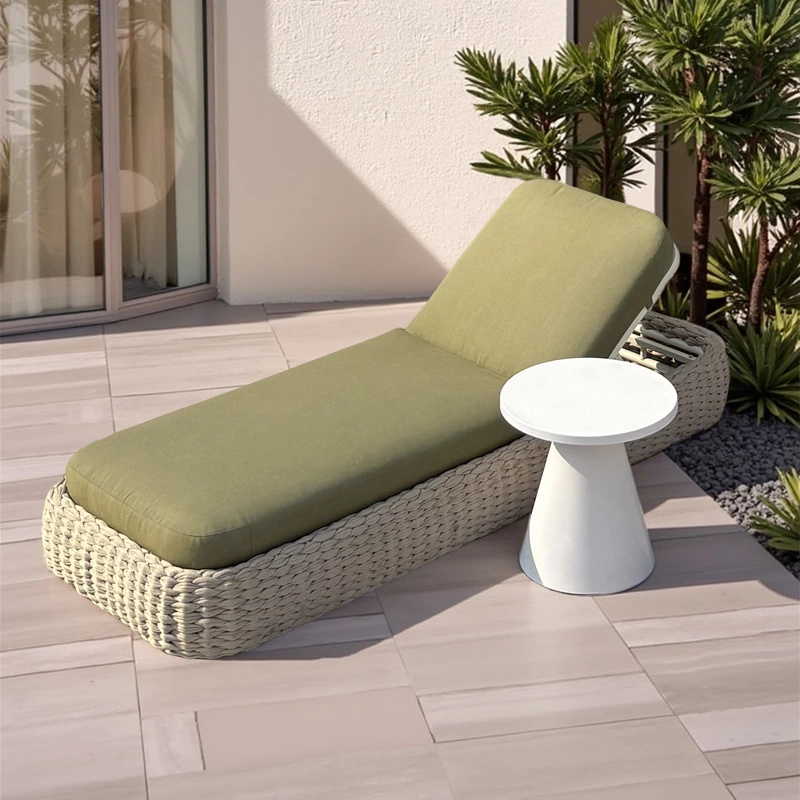 Green Woven Rope Pool Loungers