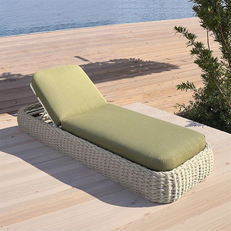 Green Woven Rope Pool Loungers