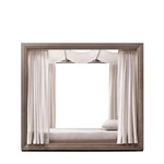 Outdoor Teak Wood Sunbed