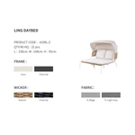 Garden Aluminum Rope Daybed