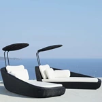 Outdoor Poolside Rattan Daybed